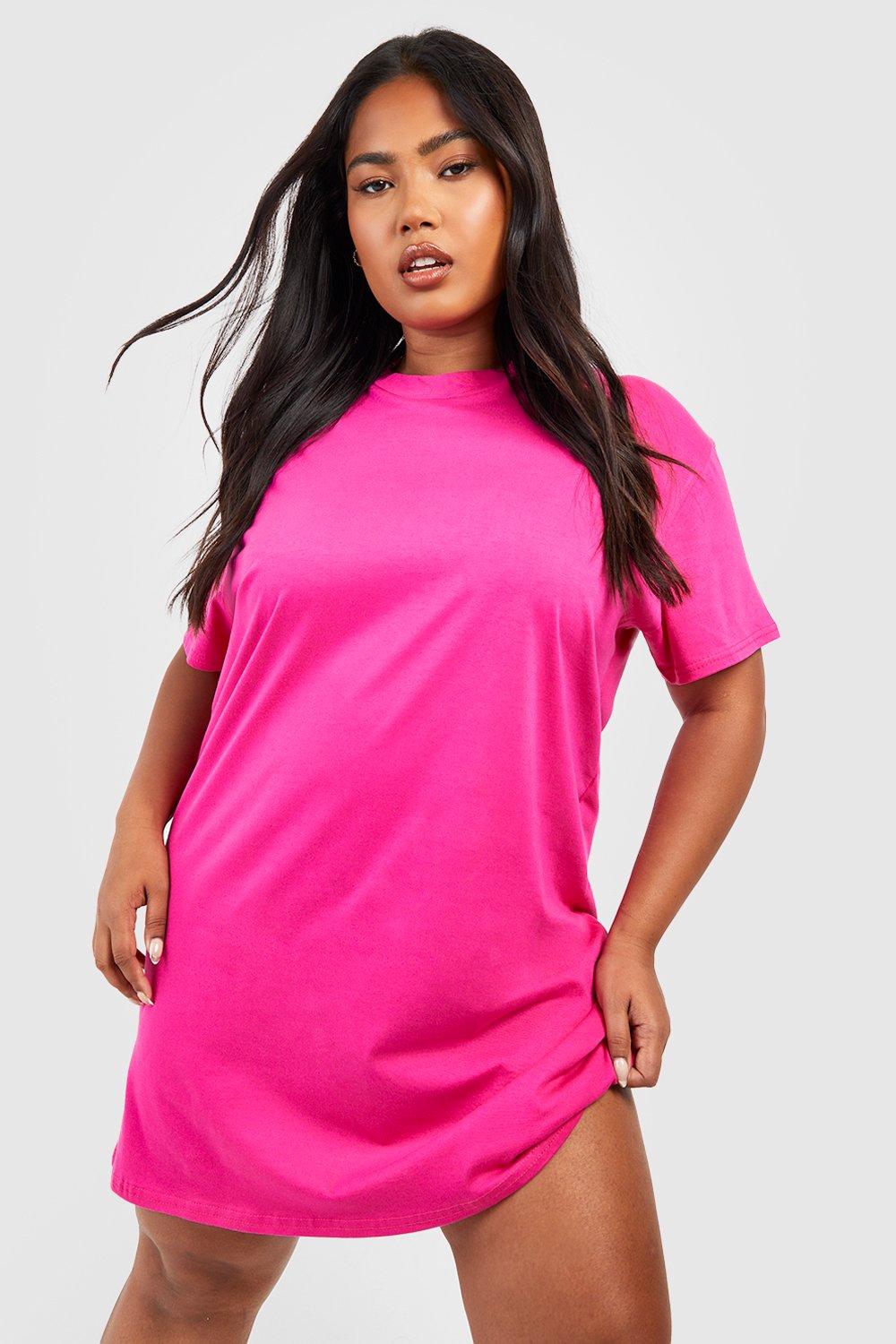 Boohoo plus size shirt on sale dress